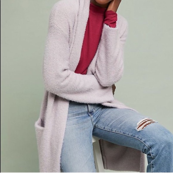 Anthropologie Sweaters - Anthropologie Thornton Longline Cardigan in Lilac